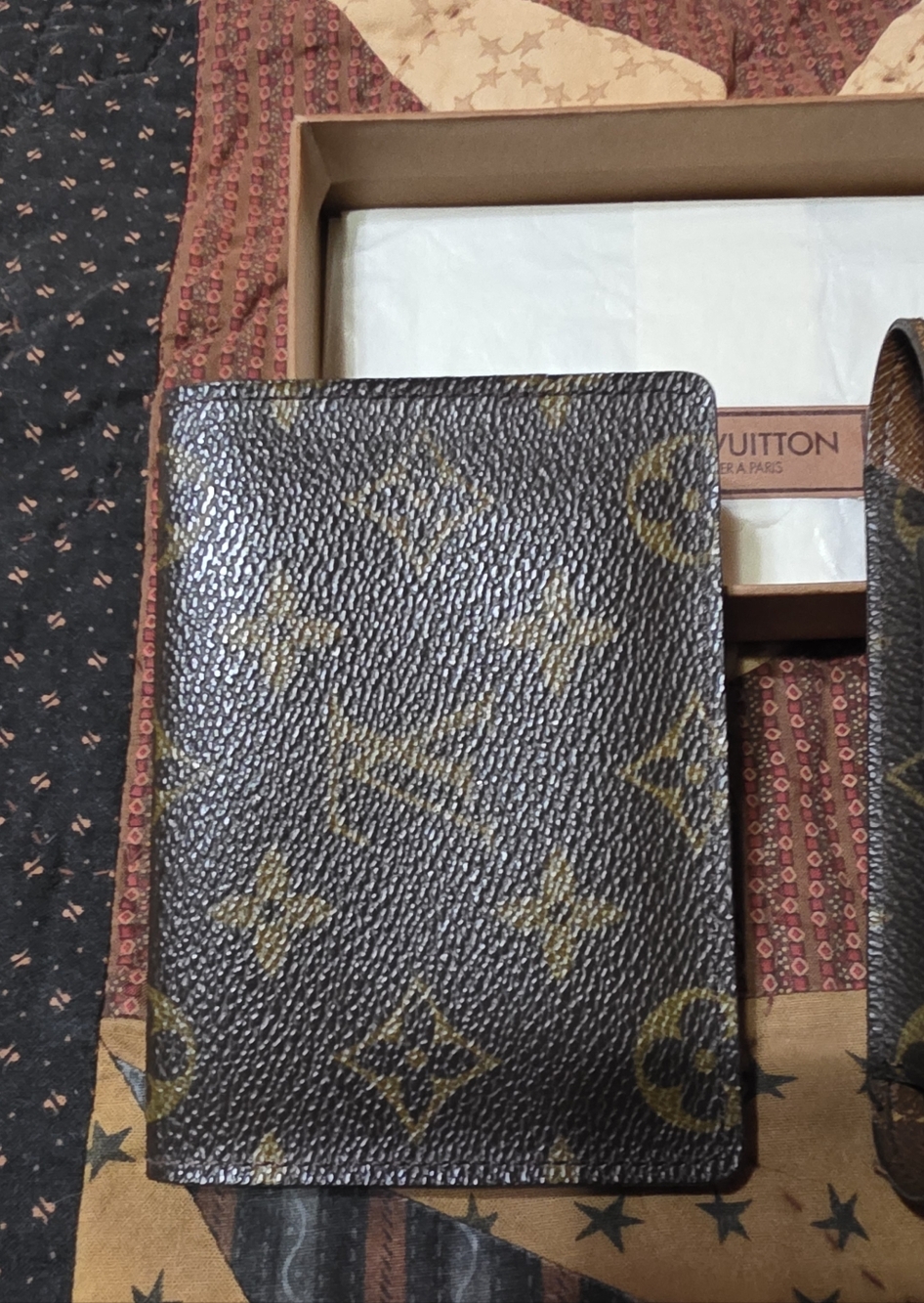Louis Vuitton Brown Monogram Passport Holder